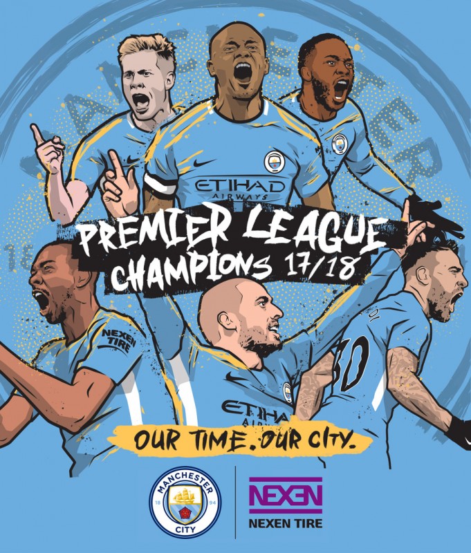 Η Nexen Tire απολαμβάνει την επιτυχία της Premier League της Manchester City FC.